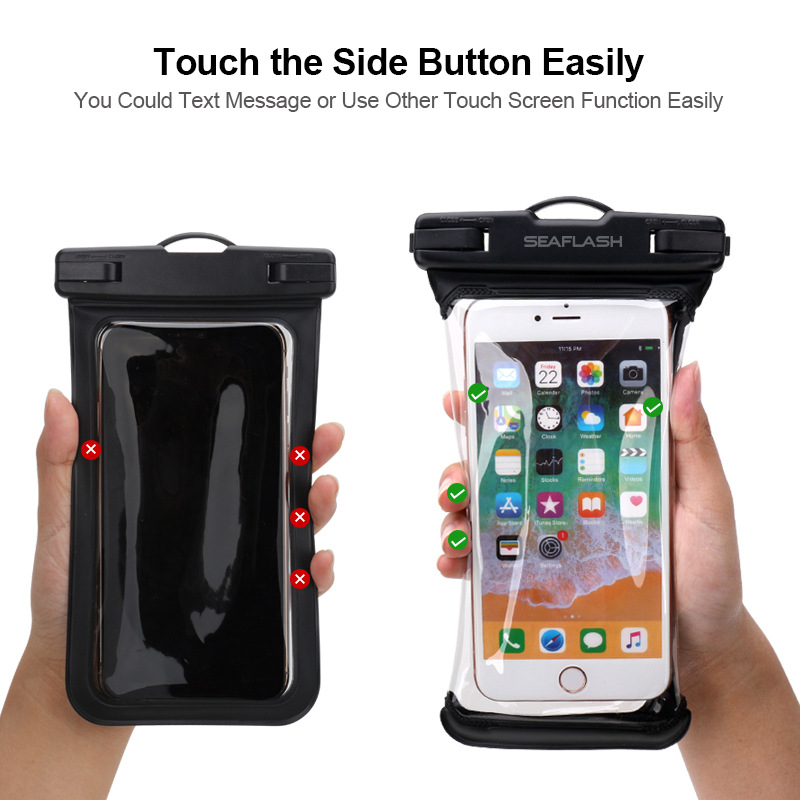 Outdoor Waterproof Phone Bag in action