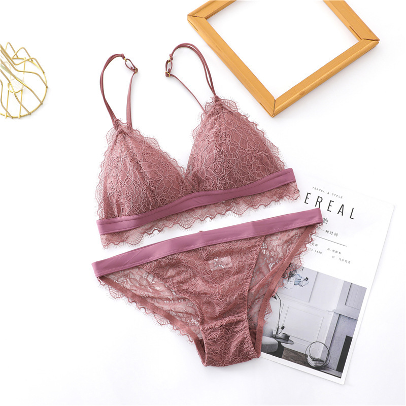 Different angles of lingerie set