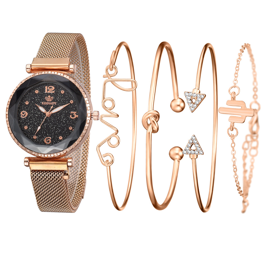Fashionable Watch and Bracelet Set
