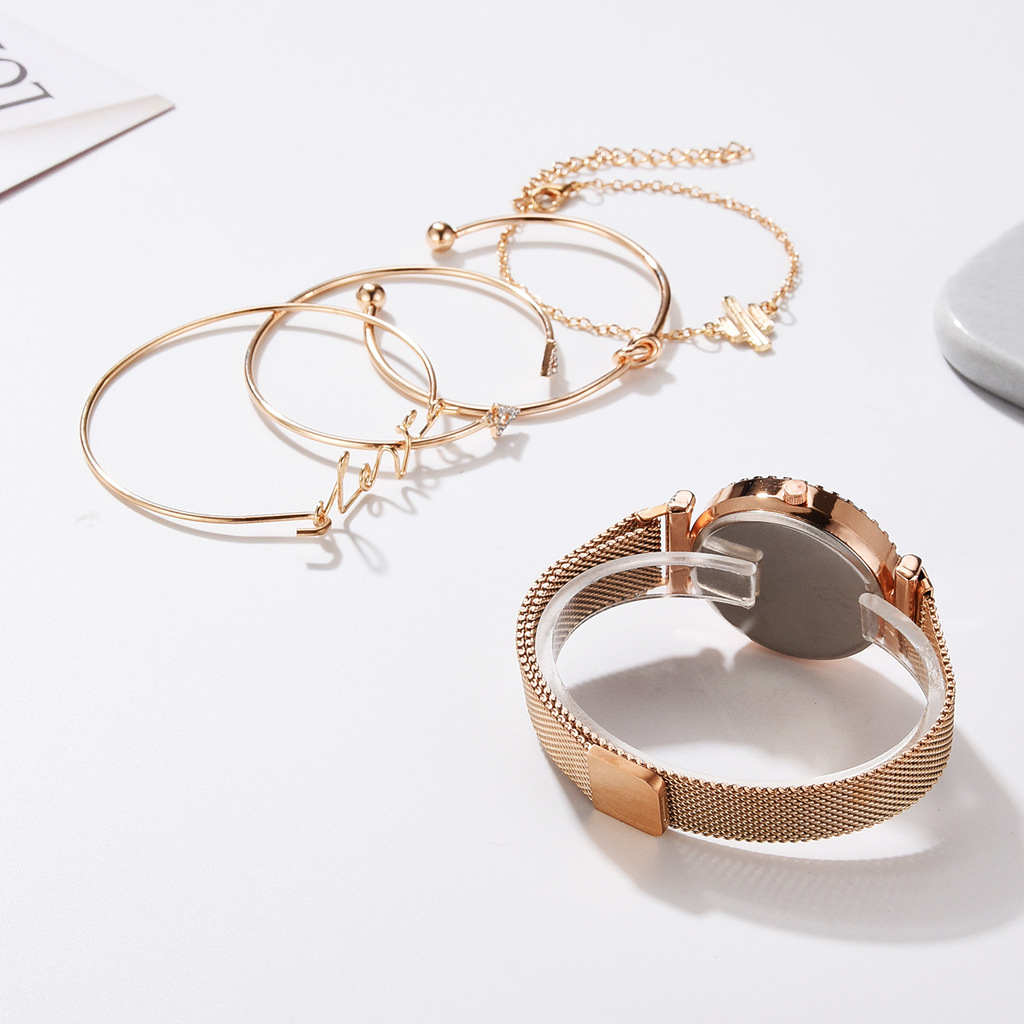 Chic Watch and Bracelet Set