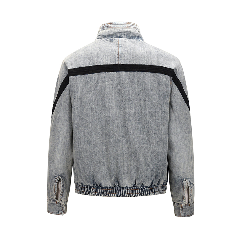 Vintage-washed denim jacket styled outfit