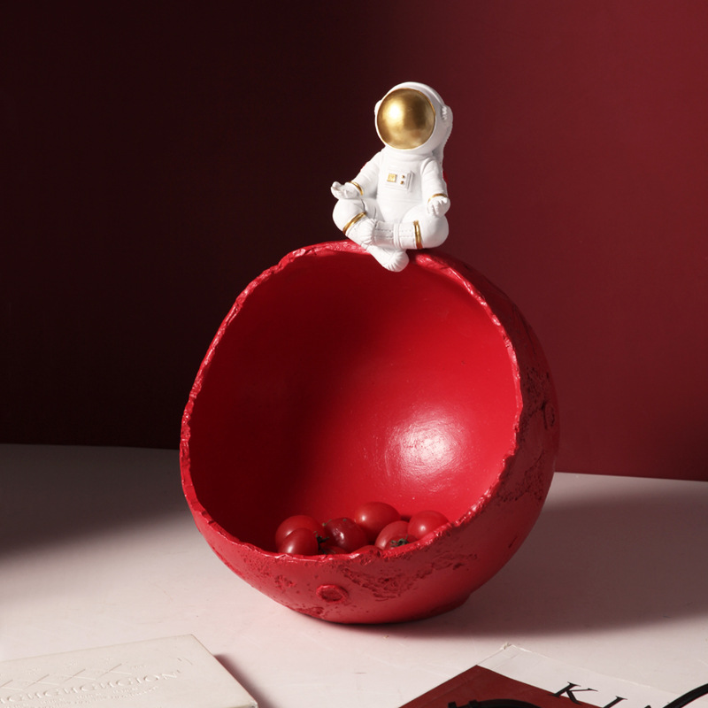 Astronaut Storage Fruit Plate - Side View