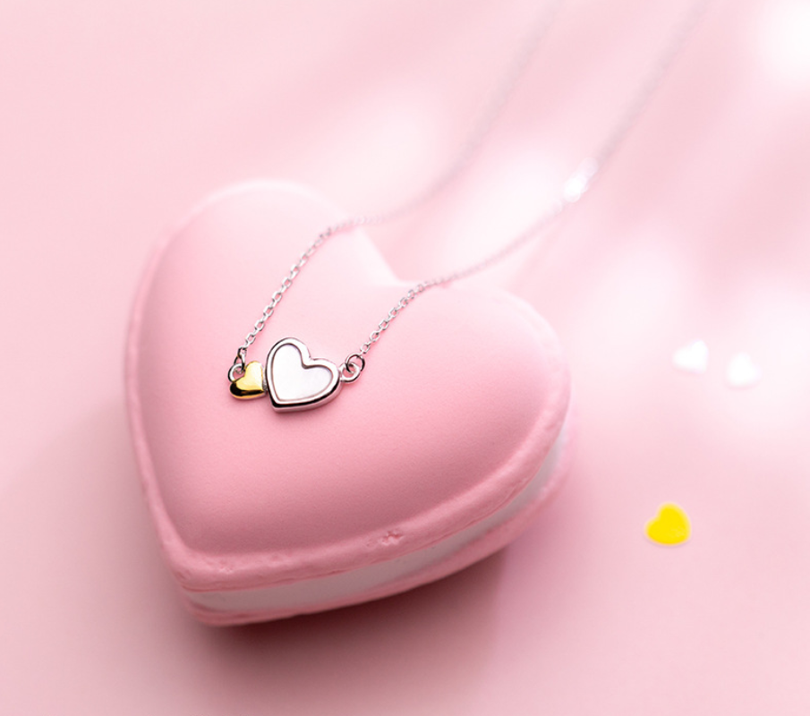 Silver Heart Necklace Image 4