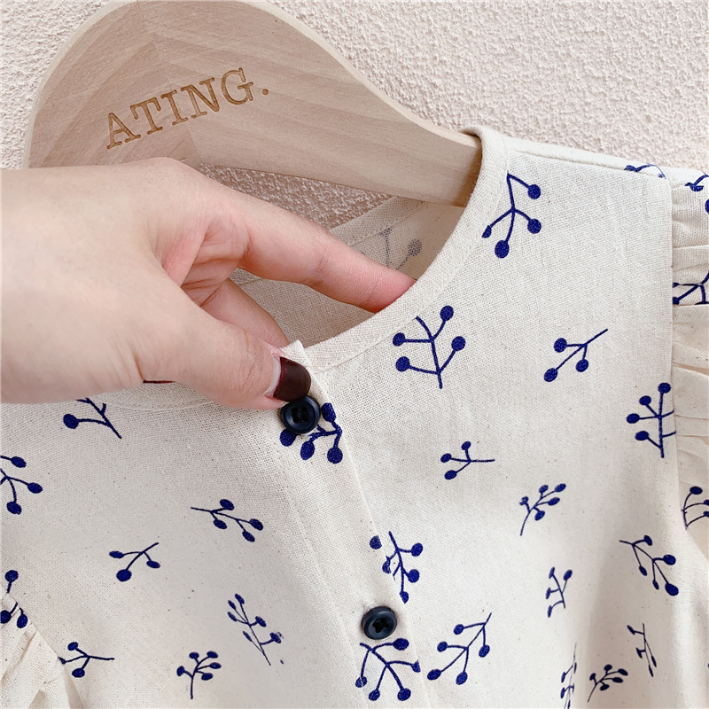 Summer Puff Sleeve Cotton Shirt 6