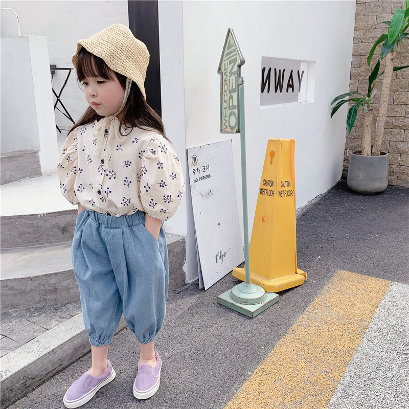 Summer Puff Sleeve Cotton Shirt 9