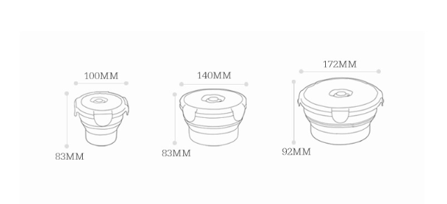 Creative Silicone Folding Lunch Box