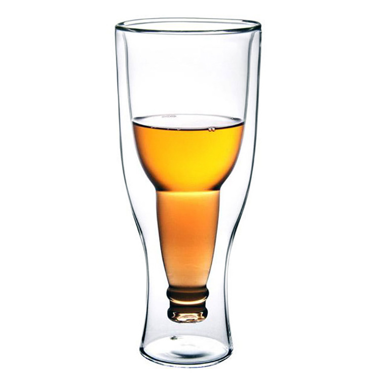 Unique Beer-Shaped Glass