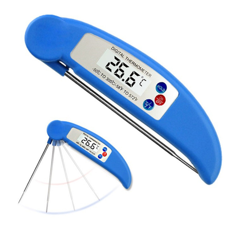 Foldable Food Thermometer - Red