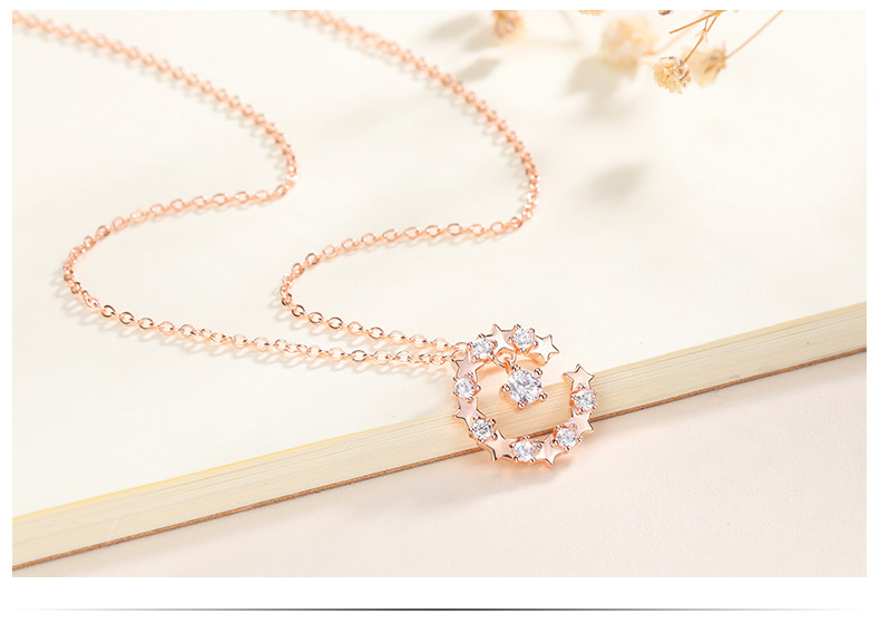 Rose Gold Pendant Necklace 4