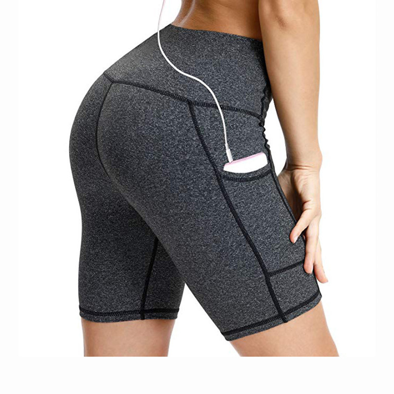 Peach Butt Yoga Shorts in Action