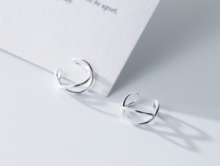 Silver Ear Clips