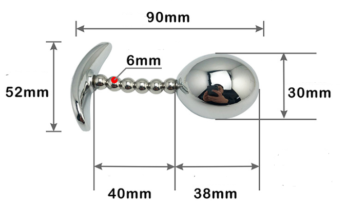 Metal Stainless Steel Anal Beads