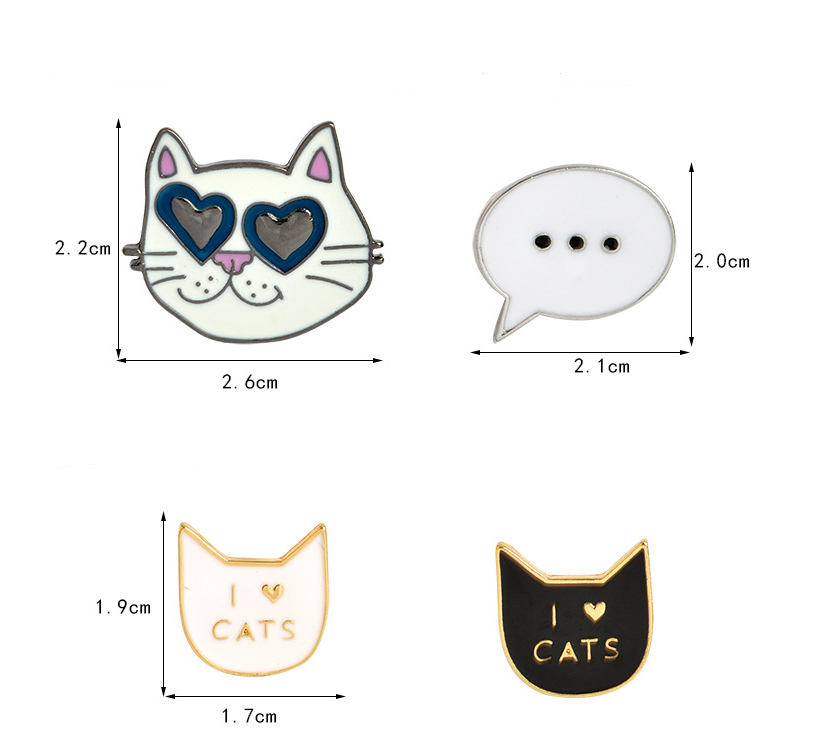 Cute Cartoon Cat Brooch