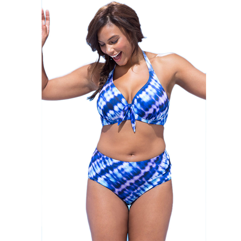 Plus-size swimwear front view
