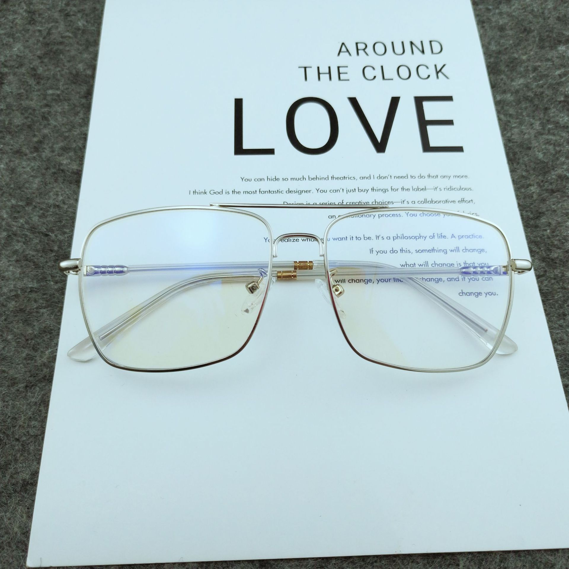 Retro Square Optical Glasses Image 1