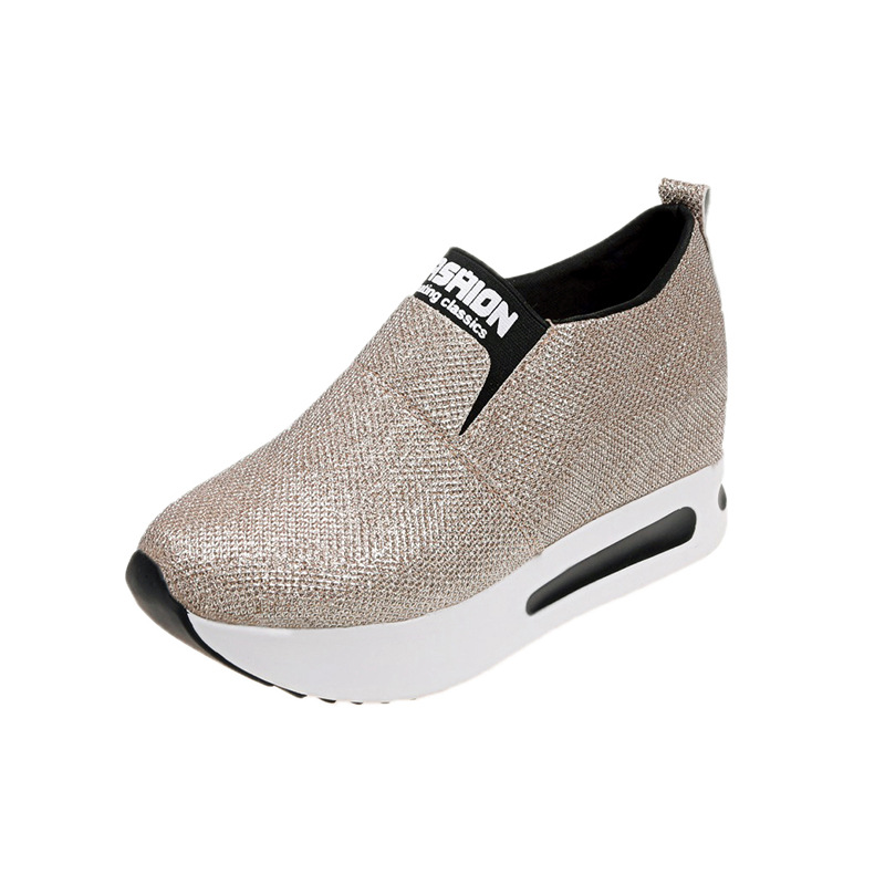 Black Round Toe Slip-On Shoes