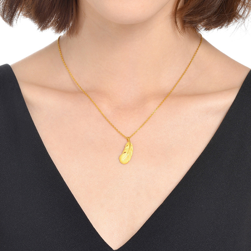Feather Pendant Close-up