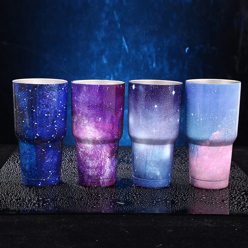 Stainless Steel Insulated Cup - Creative Starry Sky Design