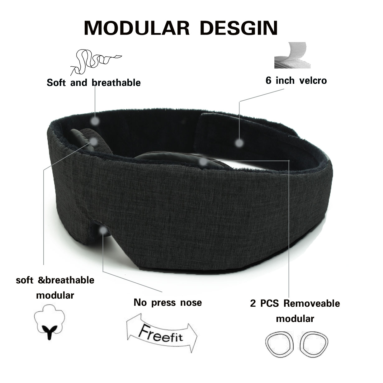 3D Eye Mask Image 1