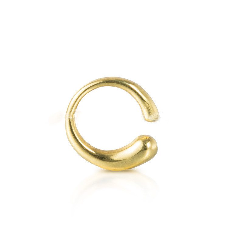 Geometric Ring in Golden Finish