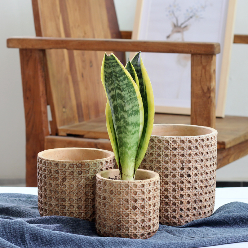 Cement Flower Pot 3