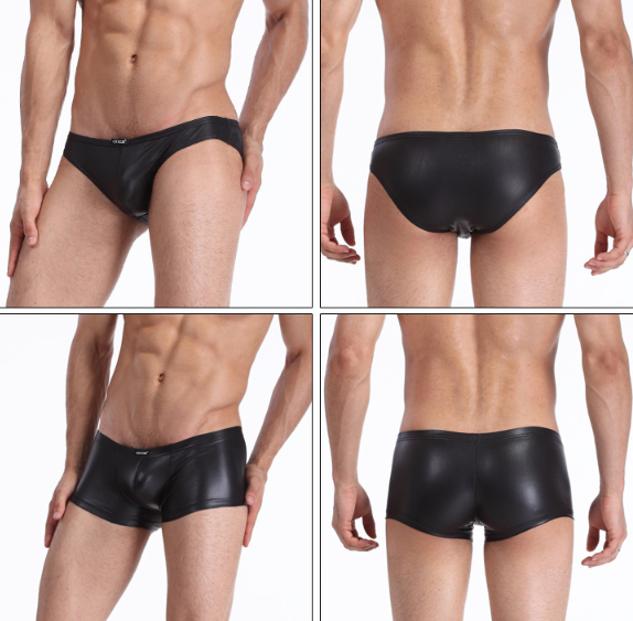 Men's Faux Leather Underwear Image 5