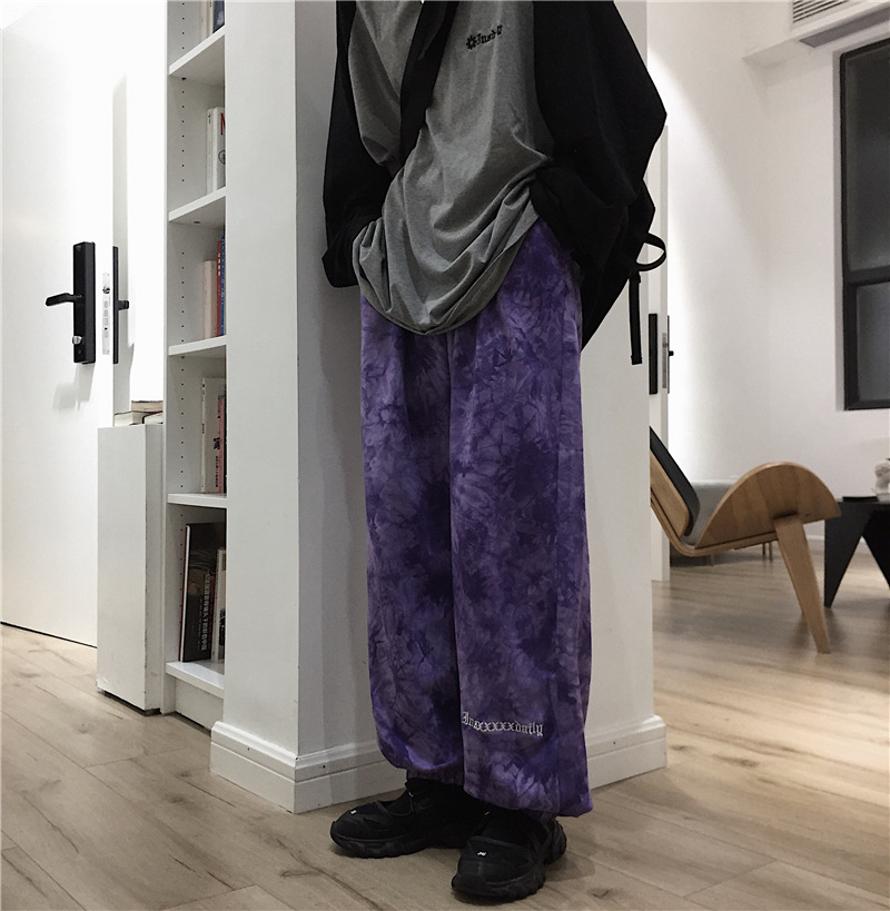 Frühlings-Harajuku-Hose Grau