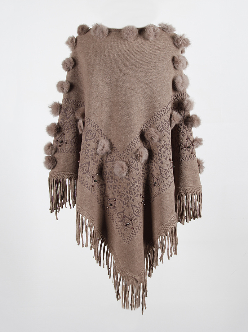 Fringe Shawl Sweater Image 3