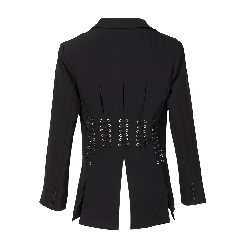 Back view of black blazer