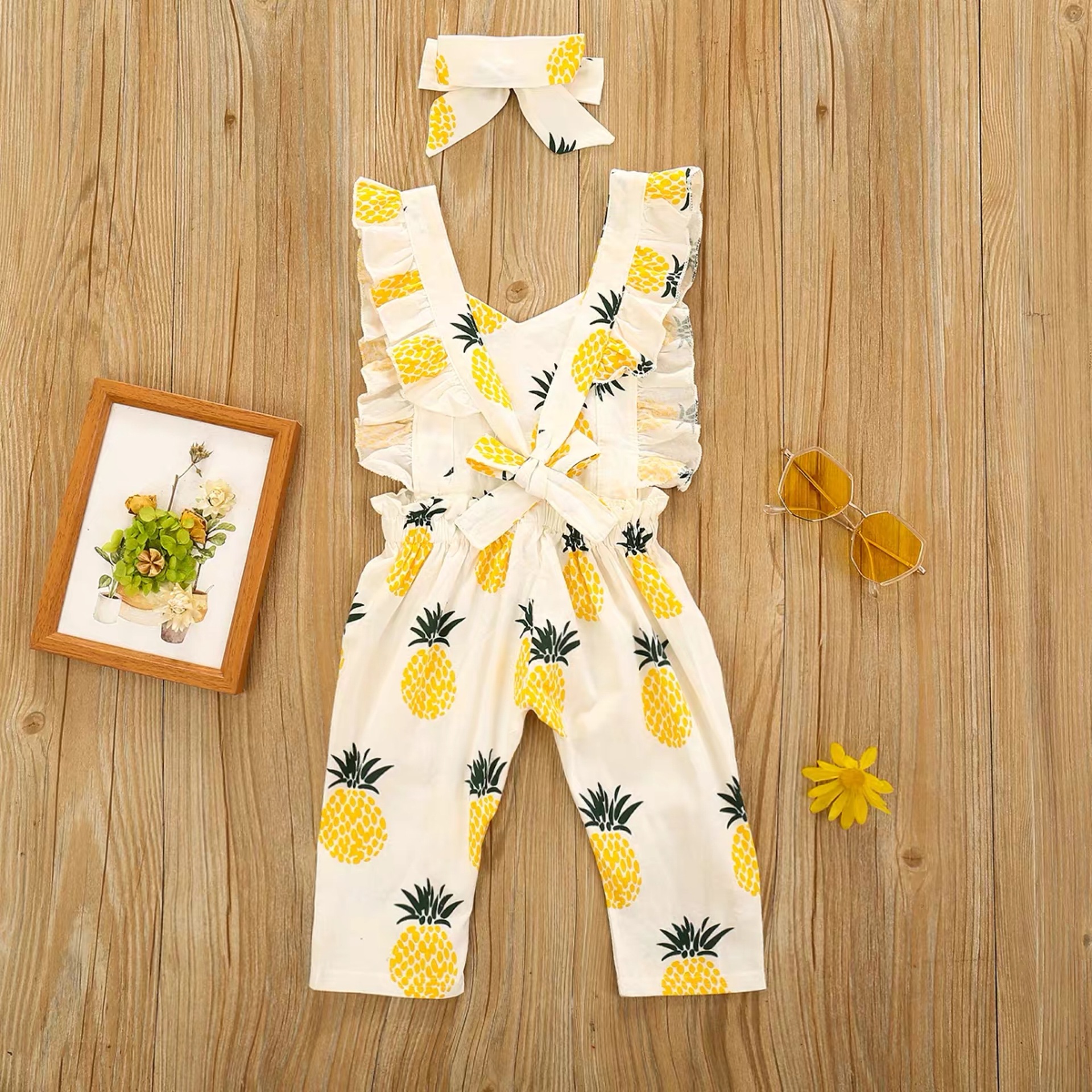 Pineapple Print Jumpsuit Image 5