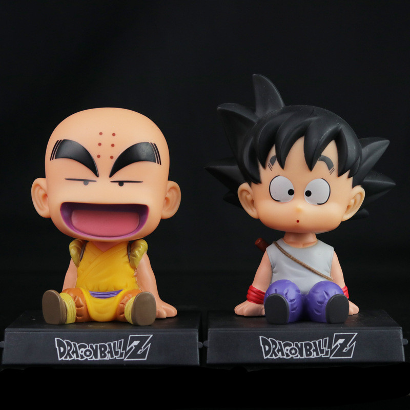 Son Goku Shaking Head Figurine Grey