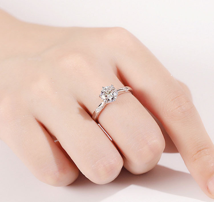 Moissanite Ring on Display