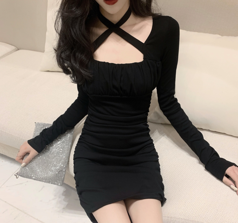 Long Sleeve Short Dress Image 11