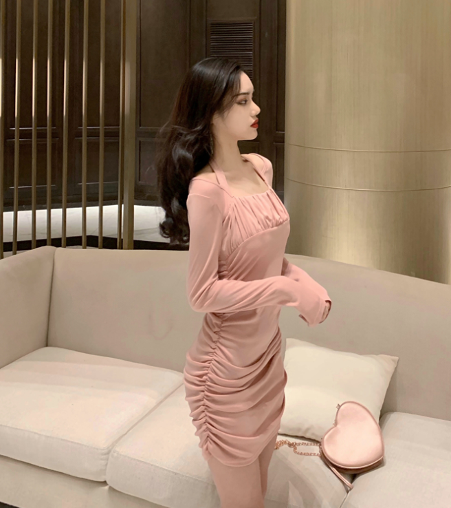 Long Sleeve Short Dress Image 4