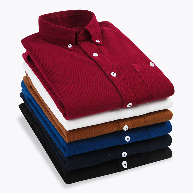 Men's Corduroy Shirt Casual Look
