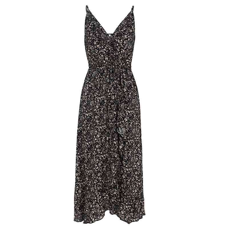 Flower Print Maxi Dress