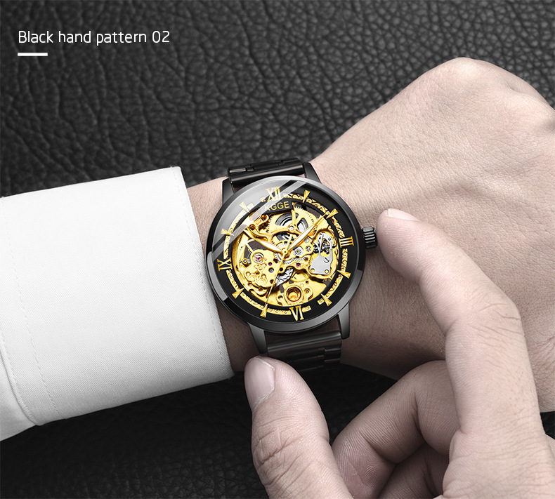 Stylish Hollow Mechanical Watch Display