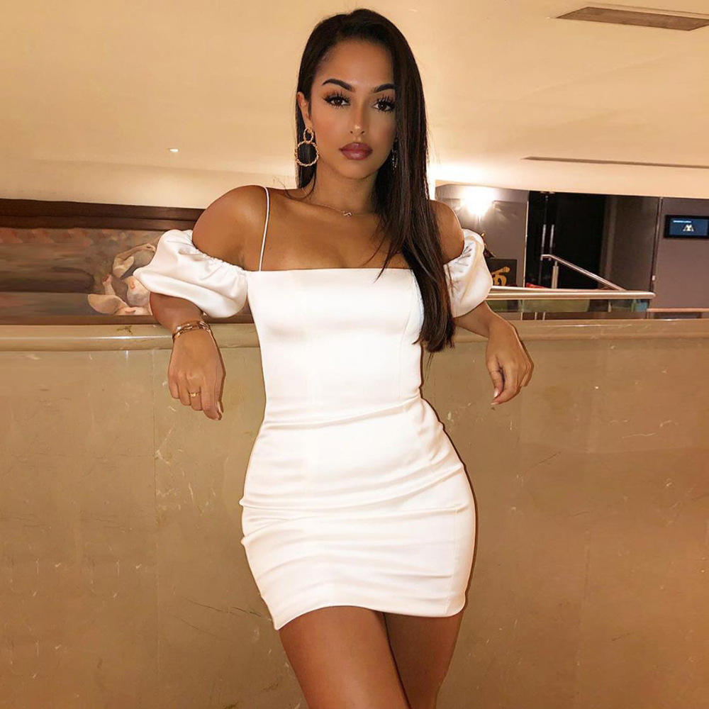 Lantern Sleeve Backless Dress Image 4