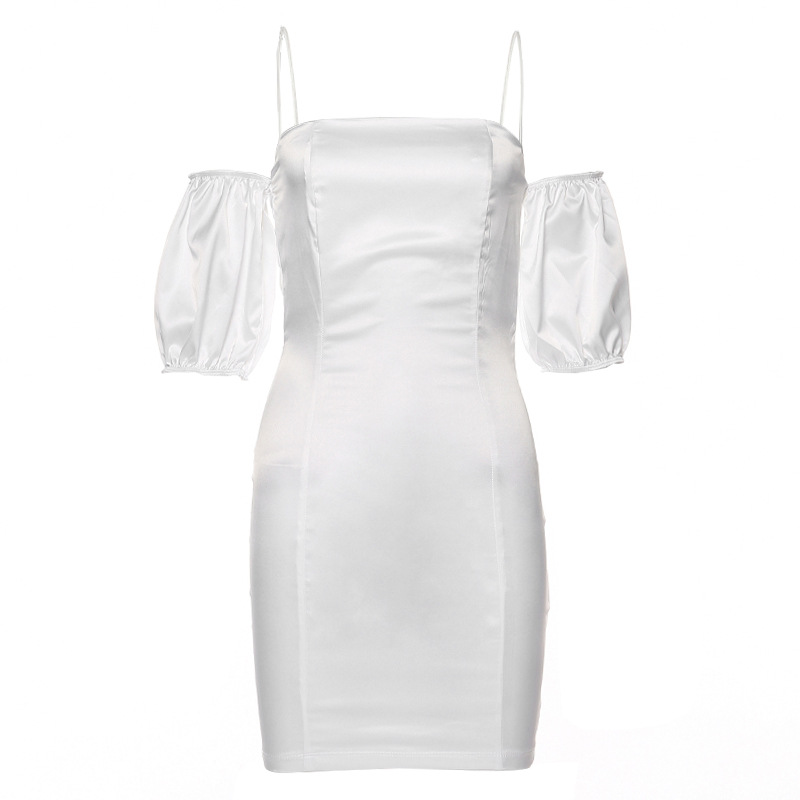 Lantern Sleeve Backless Dress Image 6