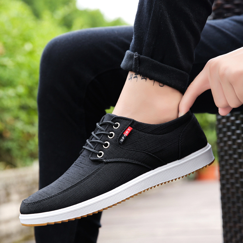 Casual Canvas Sneakers Black