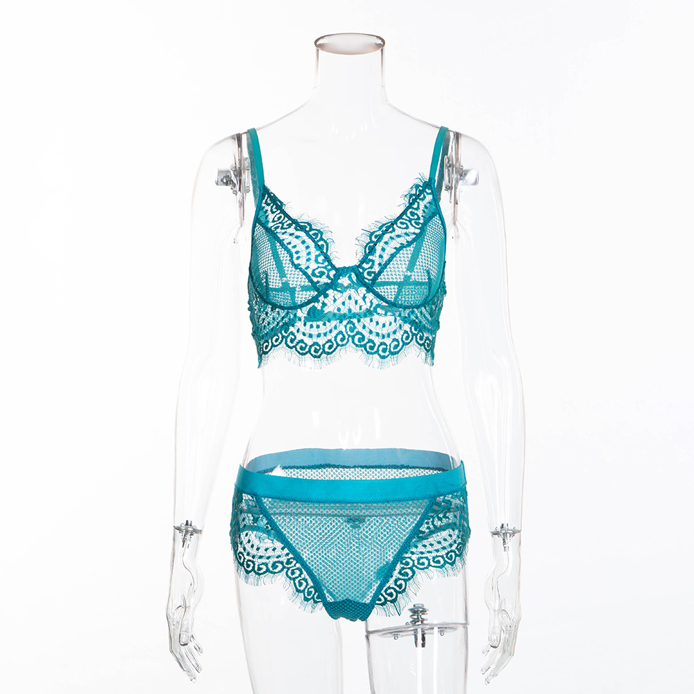 Lace Trim Thong Set Image 3