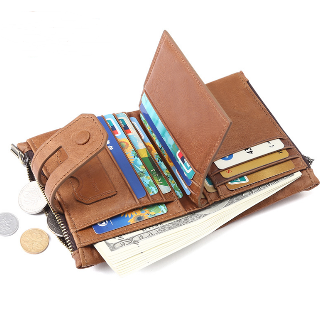 Casual Fashion RFID Leather Wallet 1