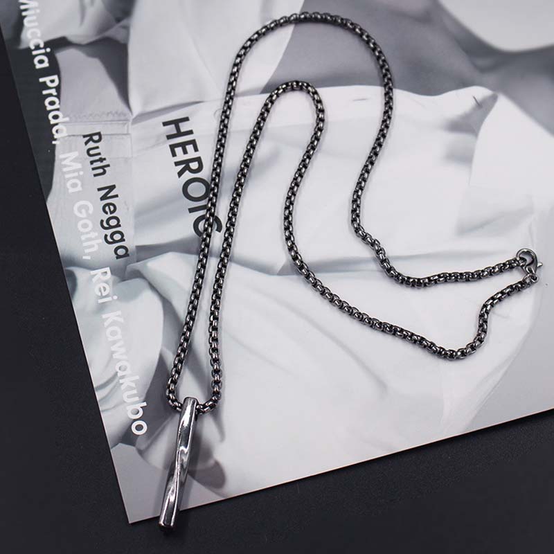 Men's Stainless Steel Necklace - Steel
