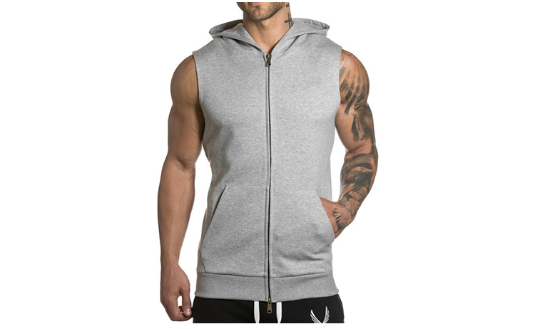 Sleeveless Men's Hoodie Features