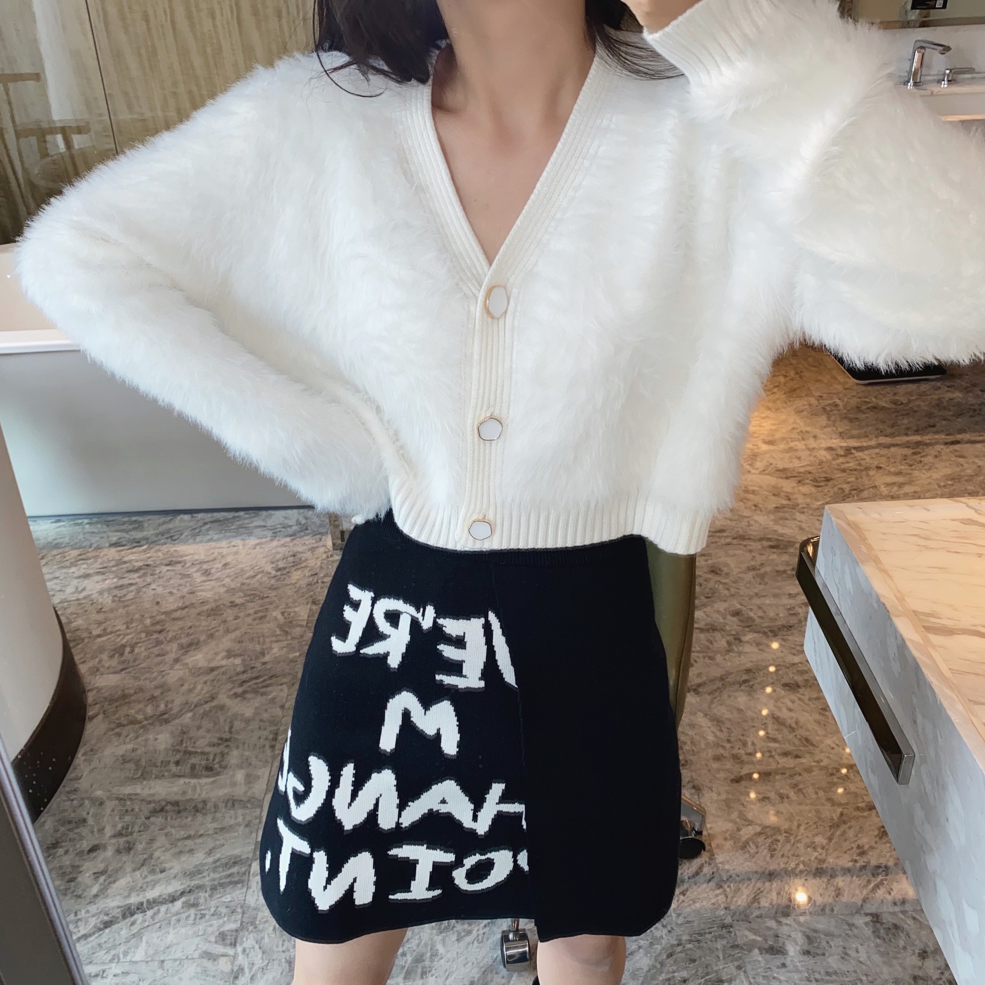 Mink Velvet Top - Details