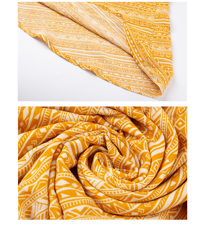 Spring Long Sleeve Dress - Yellow 4