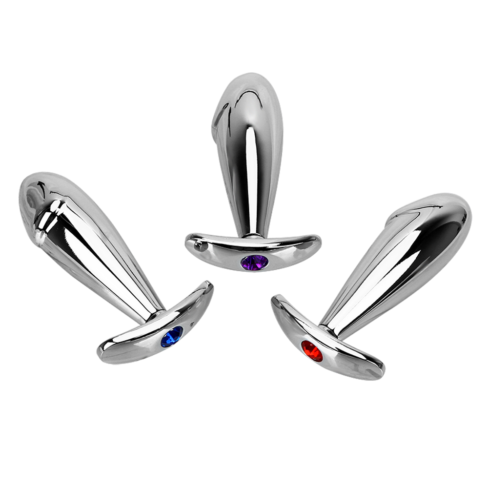 Metal Anal Plug Red