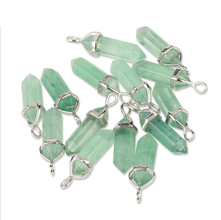 Fluorite Necklace with Chain