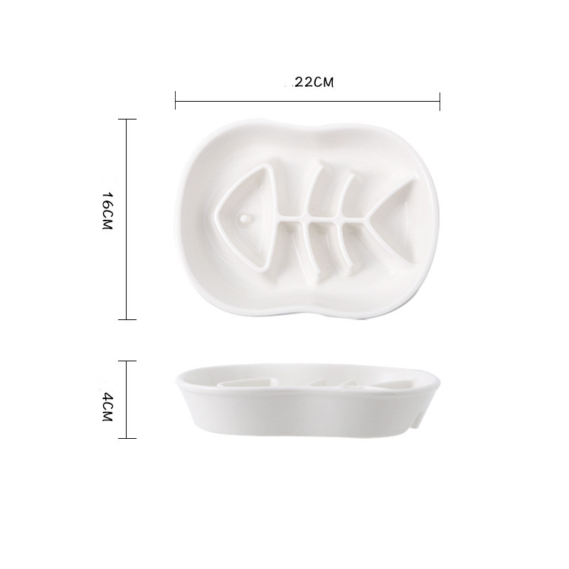 Gamelle pour chat en céramique - Disponible en blanc et noir