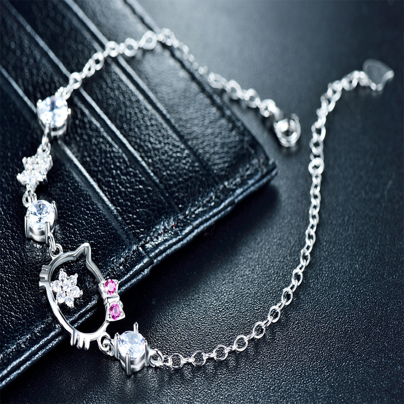 Kitty Cat Bracelet White